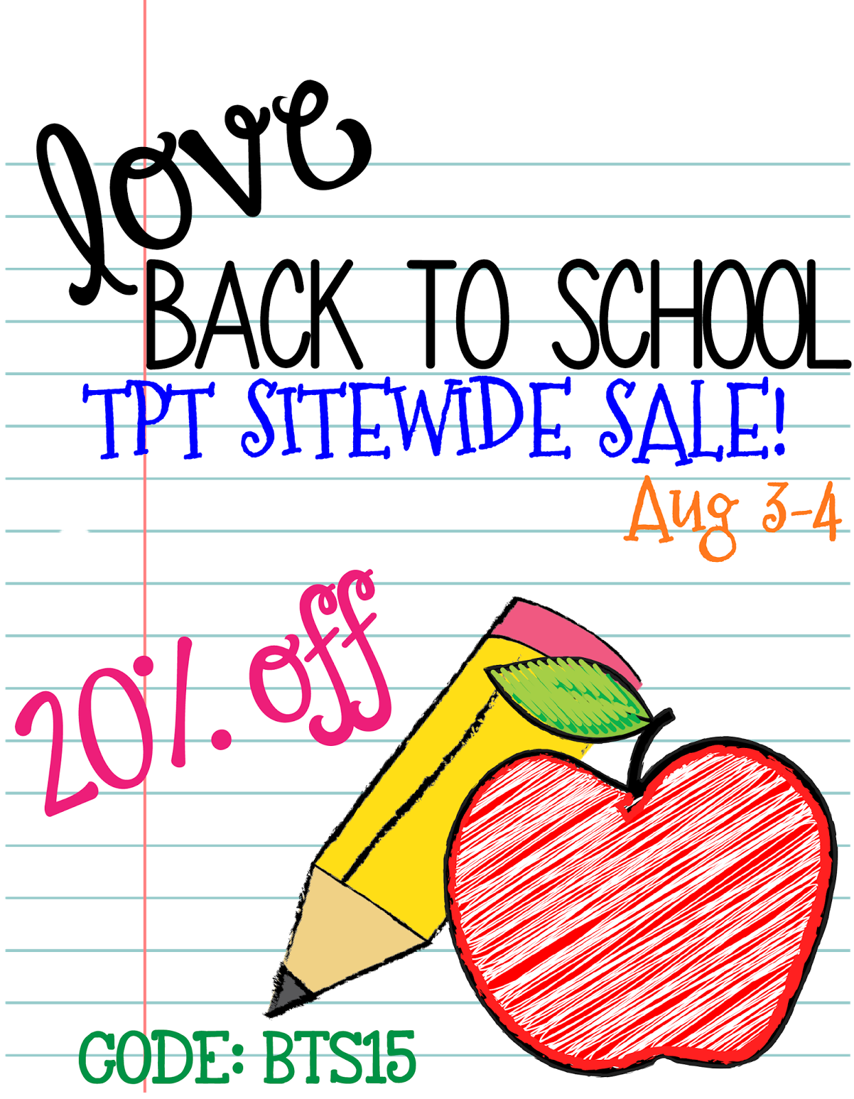 Primary Pals TPT Back to School SALE!