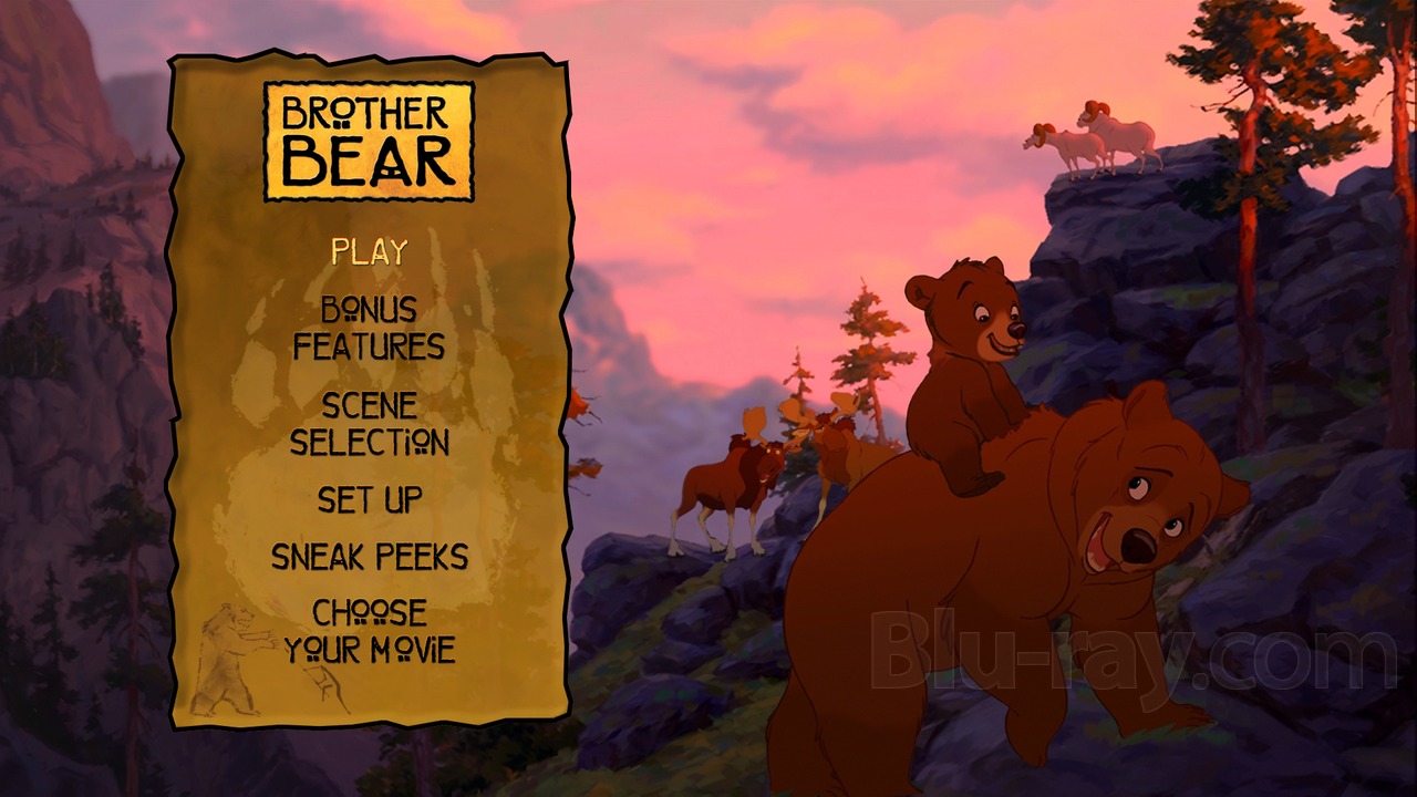 brother bear dvd menu