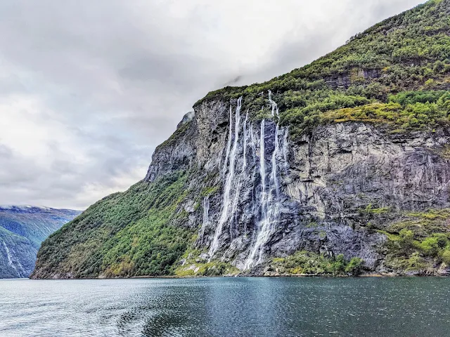 Seven Sisters Waterfall on a Geirangerfjord Cruise