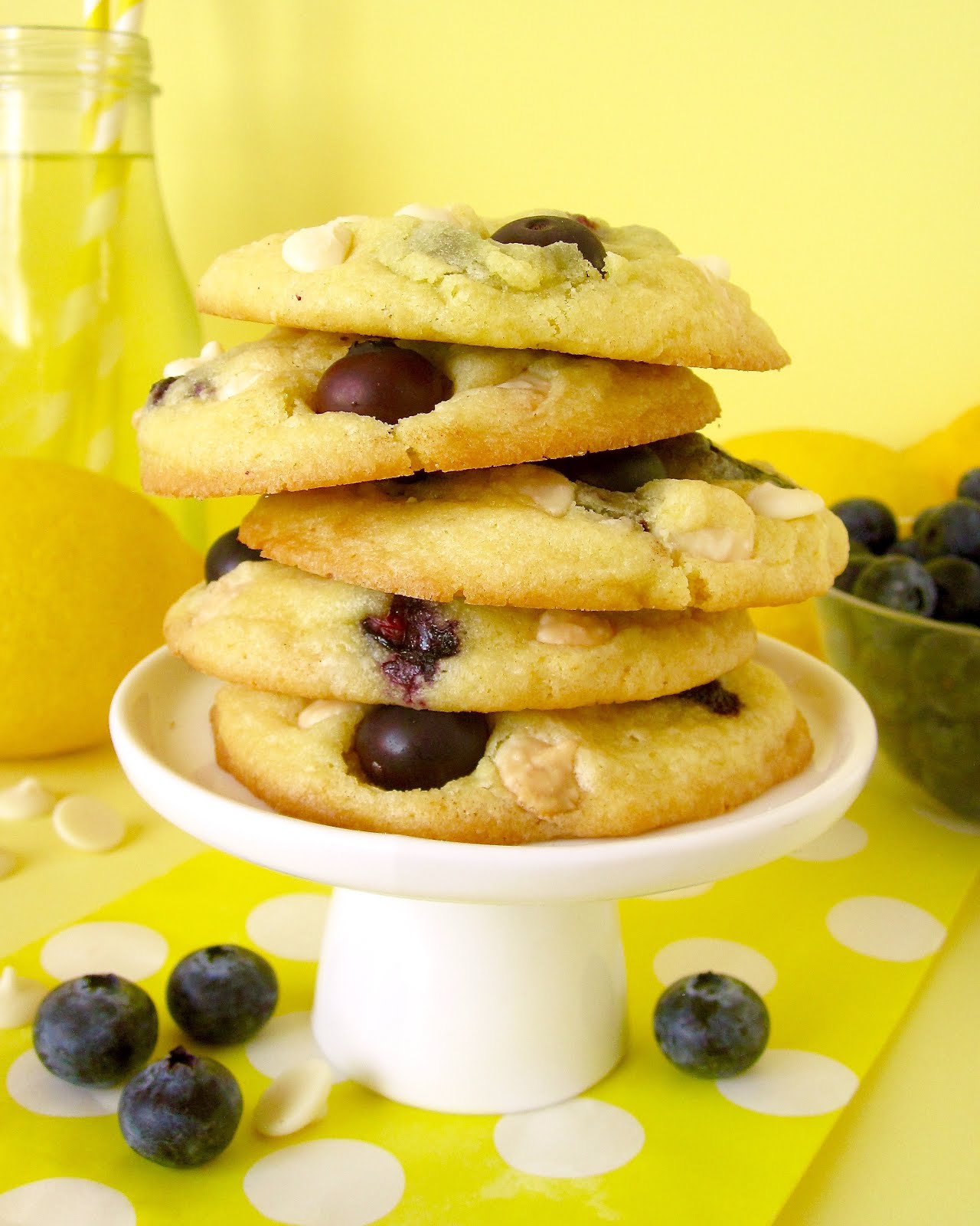 Lemon Blueberry White Chocolate Chip Cookies The Lindsay Ann
