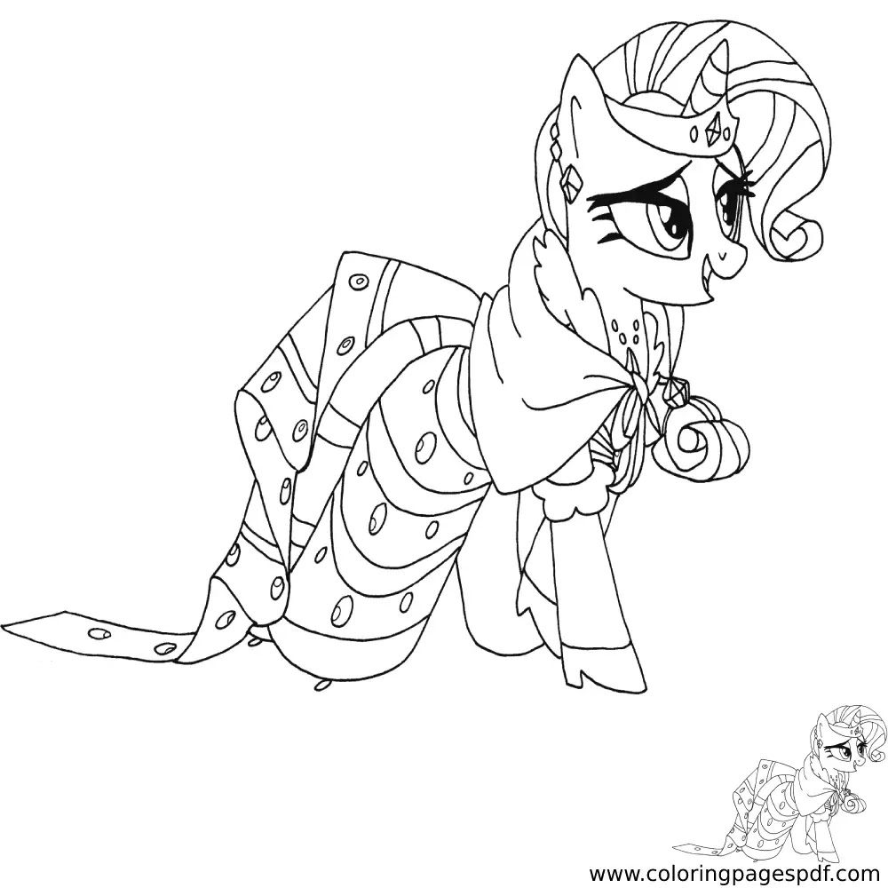 Coloring Page Of Rarity