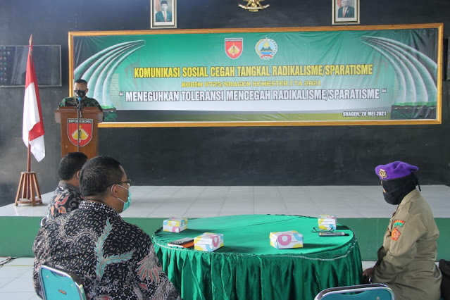 Kodim 0725/Sragen Gelar Pembinaan Komsos Cegah Tangkal Radikalisme/Separatisme Kodim 0725/Sragen Gelar Pembinaan Komsos Cegah Tangkal Radikalisme/Separatisme