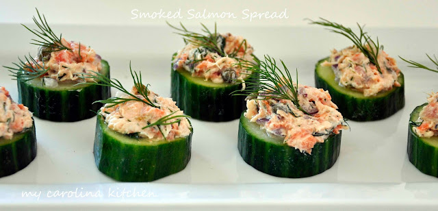 My Carolina Kitchen: Smoked Salmon on Cucumbers – featuring two ...