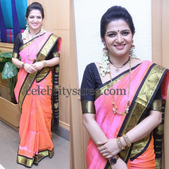 Divya Darshini Dual Shade Silk Sari - Saree Blouse Patterns