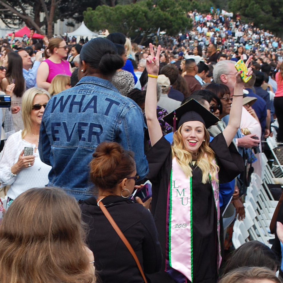Sass in a Martini Glass Graduation from Loyola Marymount University!