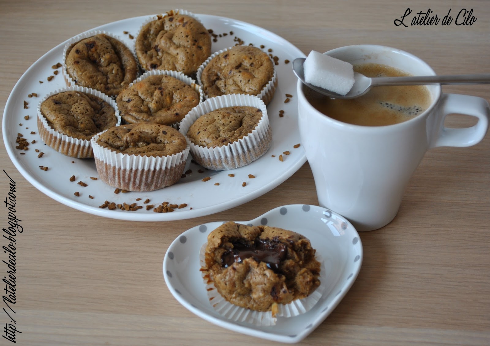L'atelier de Cilo Minis muffins au café / chocolat coulant