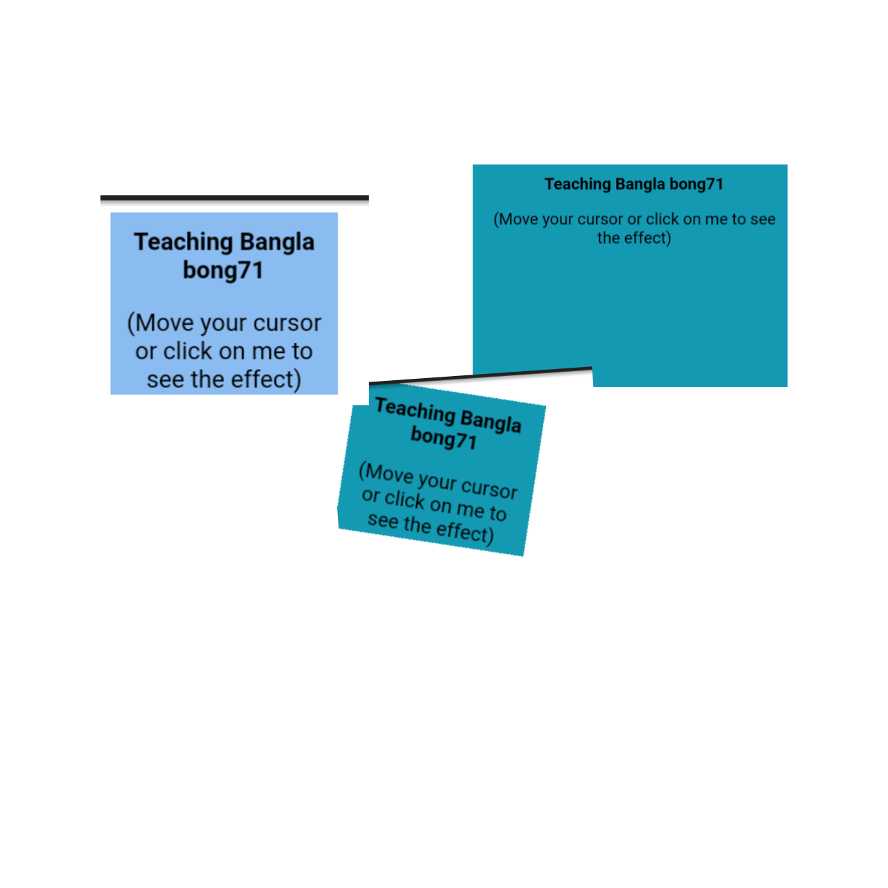 Multiple Transition Effect text zoom css