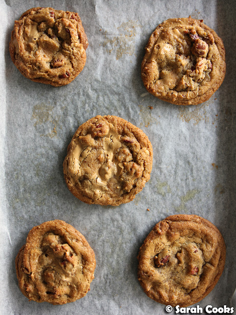 Burnt Butter, Caramelised White Chocolate and Toasted Pecan Cookies