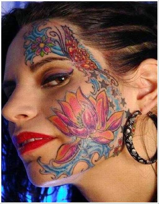 40 Amazing Face Tattoo Designs