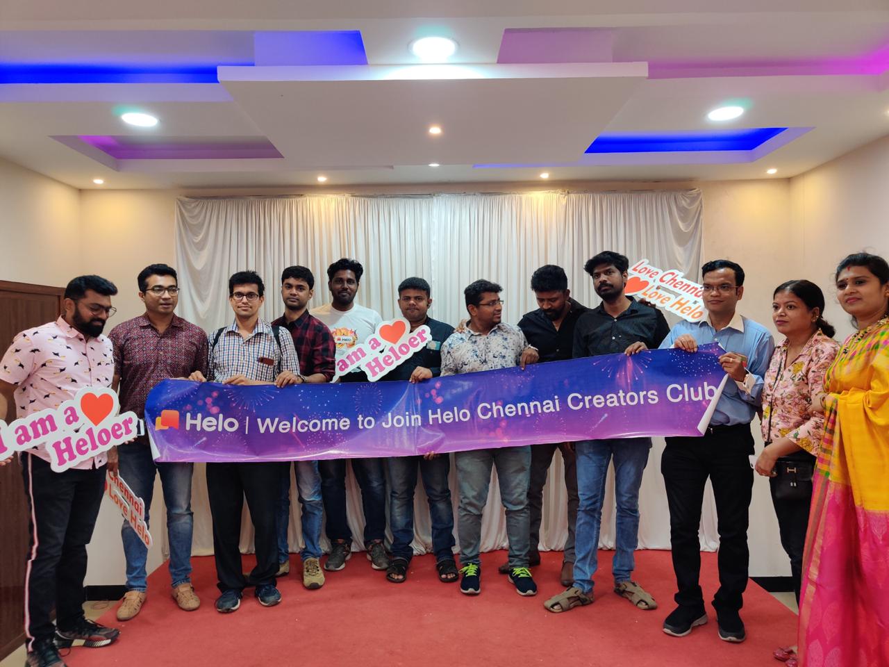 Helo App- Chennai Creators Club Meeting - eNidhi India Travel Blog