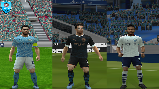 Update Kits Manchester City PES 6 Home, Away and Third 2020-2021