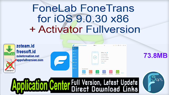 FoneLab FoneTrans for iOS 9.0.30 x86 + Activator Fullversion