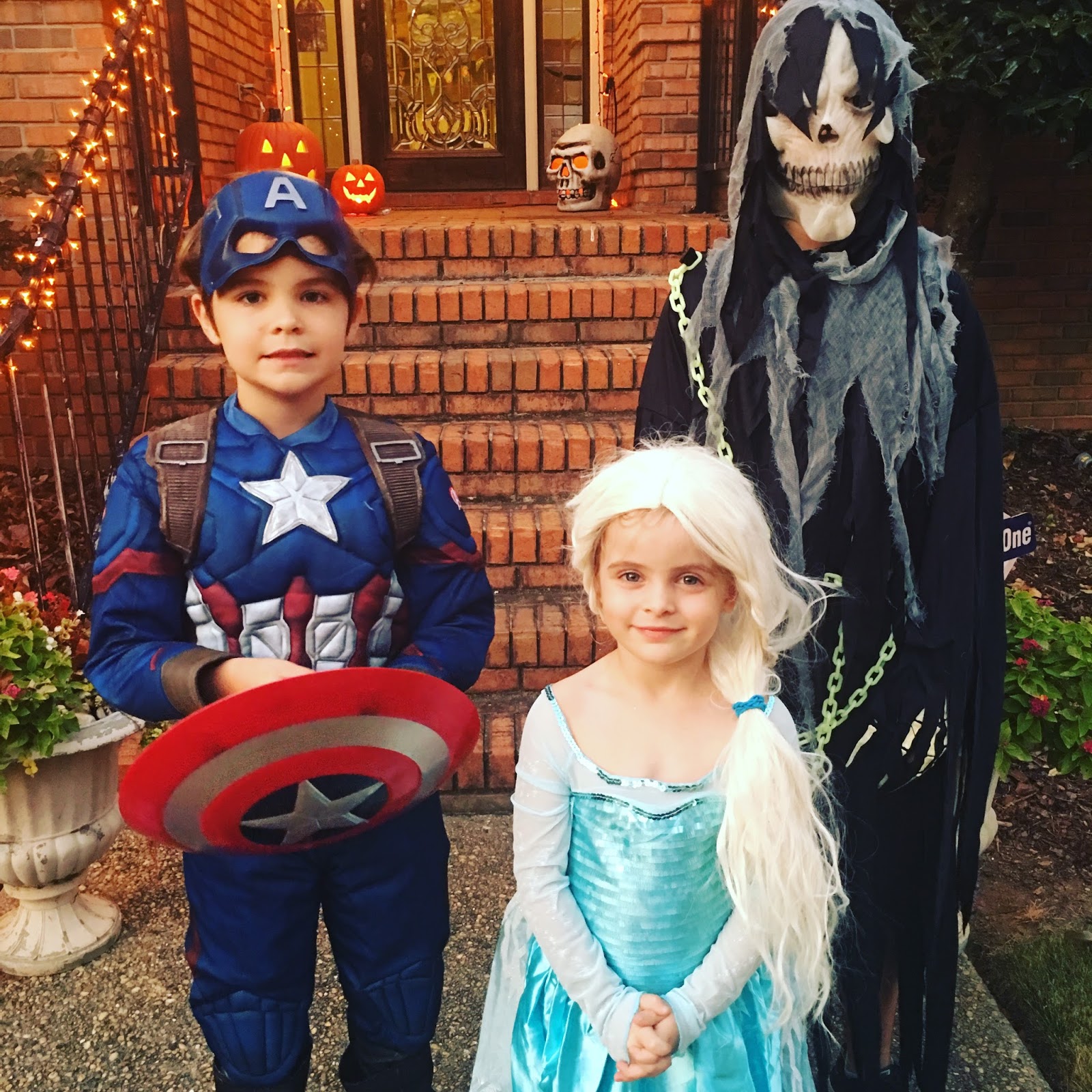 grass stains Trick or treat, for real