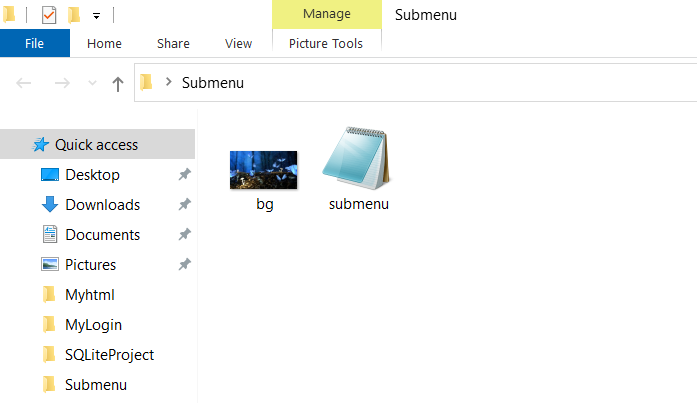 Display Submenu On Mouse Hover in HTML and CSS