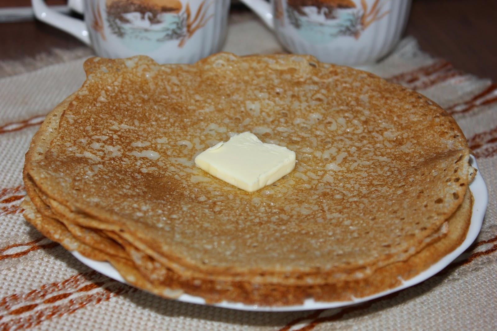 Блинчики без яиц на молоке