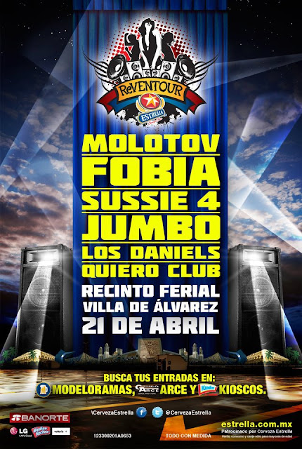Flyer Reventour Estrella 2012 - Molotov, Fobia, Jumbo