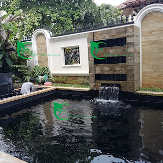 KOLAM KOI MINIMALIS jasa kolam koi cibubur