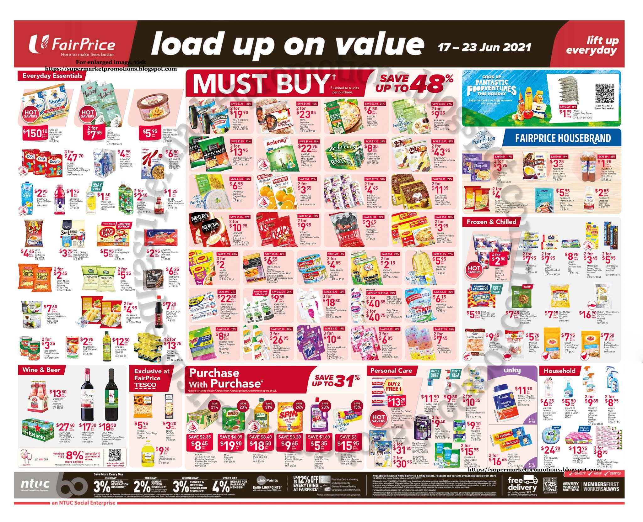 NTUC FairPrice Weekly Savers Promotion Ad 17 - 23 June 2021 ...