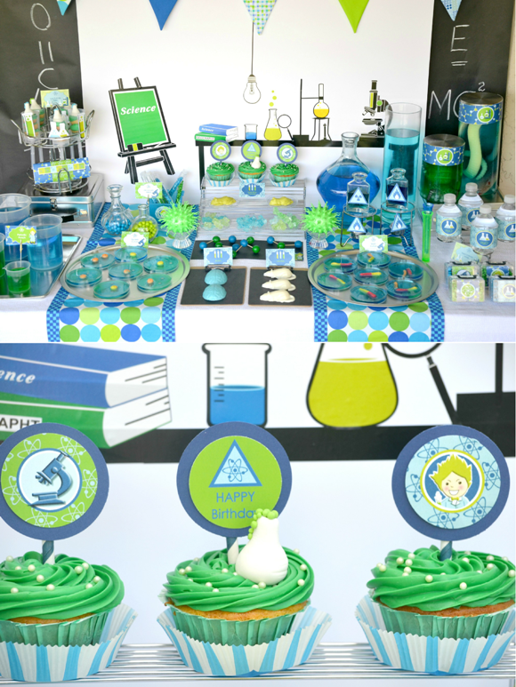 Kids Party Ideas: A Mad Scientist Science Birthday - BirdsParty.com