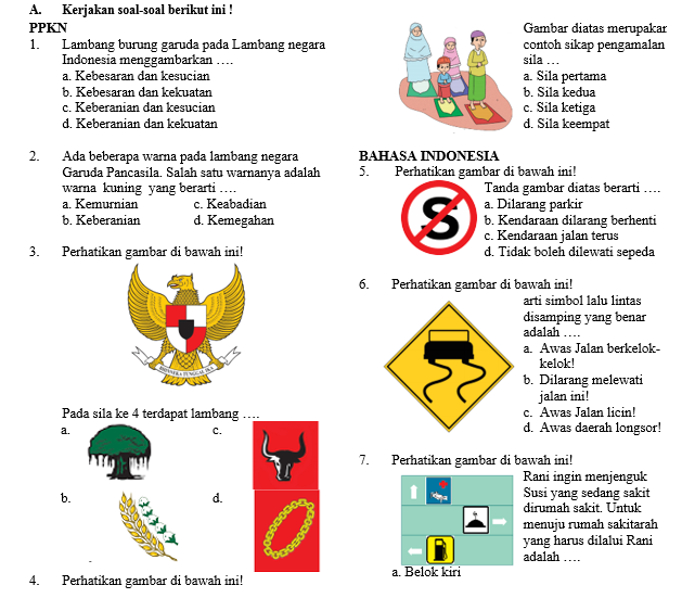 Soal tema 8 kelas 3 sd