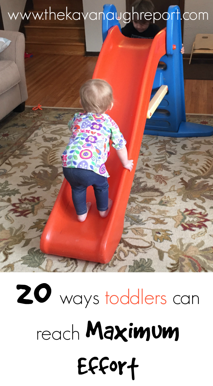 Toddlers need and crave heavy work as they learn to move their body. Here are 20 Montessori ways for toddlers to reach maximum effort.