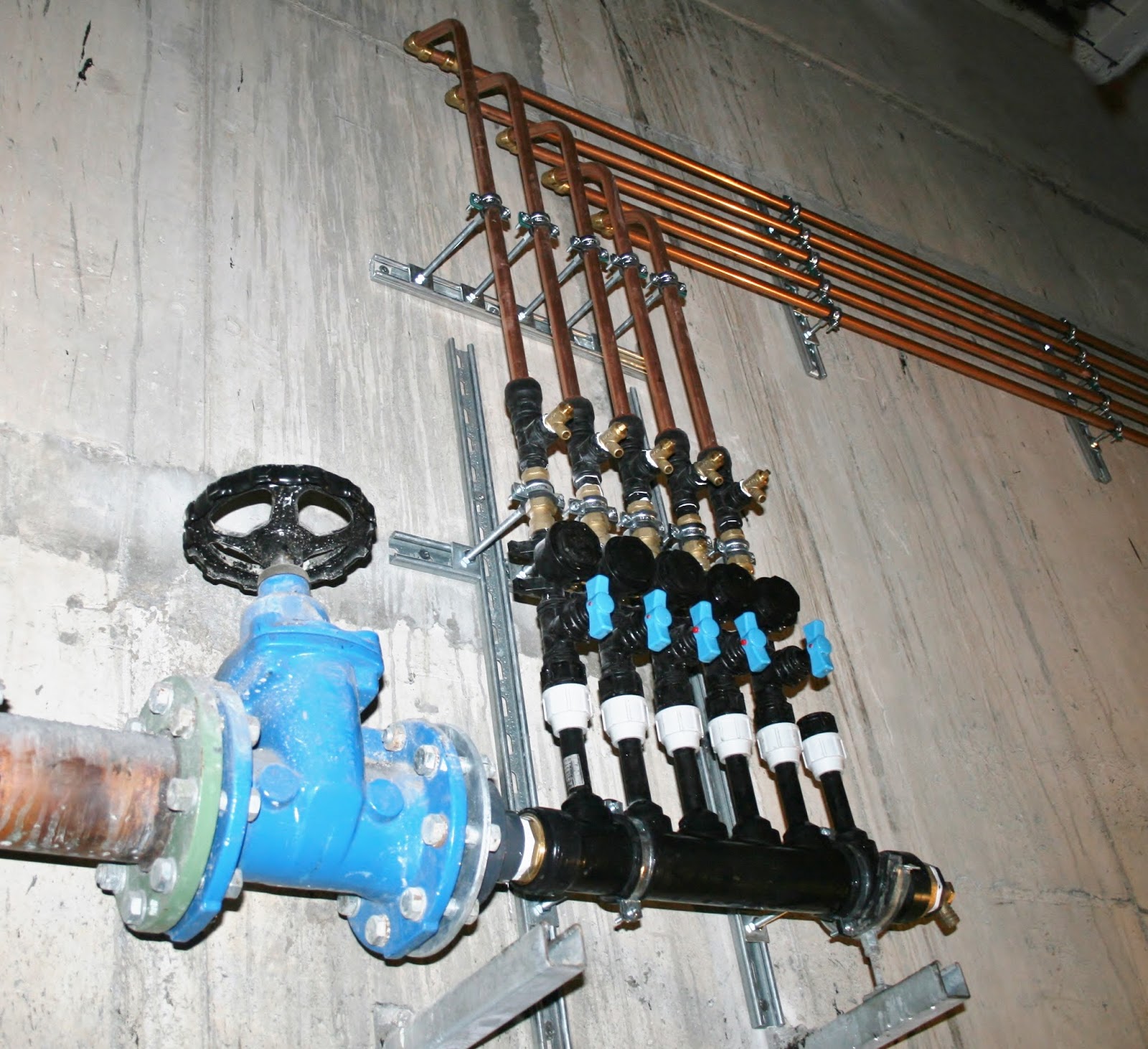 Plumbing Services Ltd Commercial Building Water Main Manifold