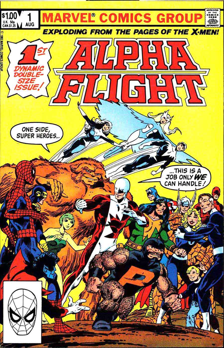 Alpha Flight v1 #1 marvel comic book cover art by John Byrne