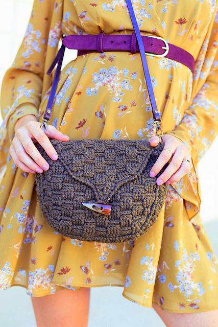 Bohemian purse bag Crochet pattern