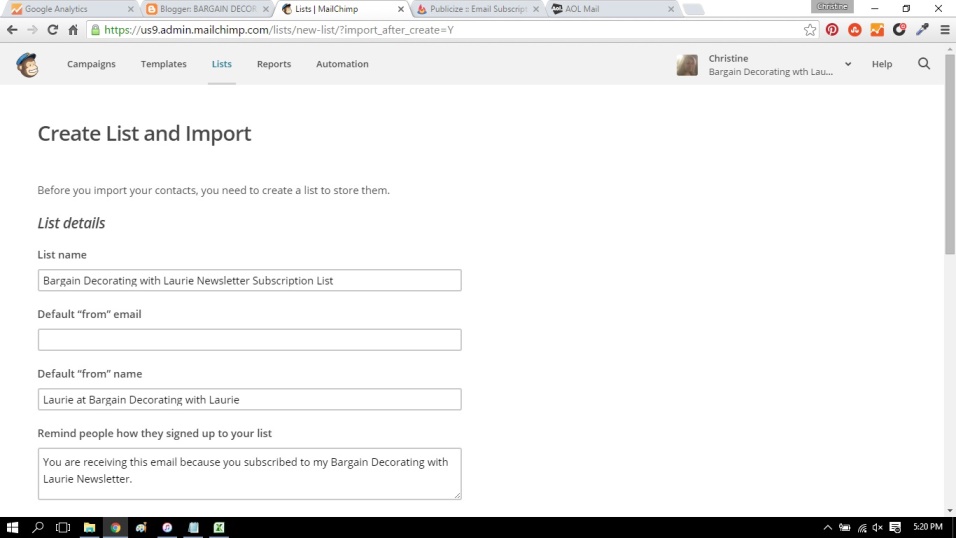 Mailchimp Tutorial Import Subscribers & Creating a Newsletter
