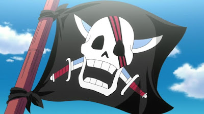 ONE PIECEアニメ『赤髪海賊団の海賊旗』 Red Hair Pirates