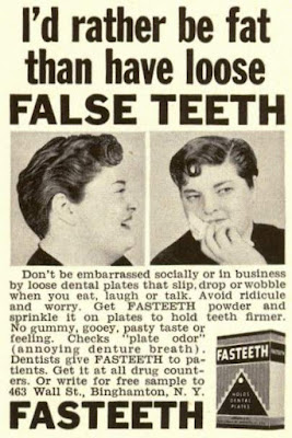 Fasteeth - I'd rather be fat than have loose False Teeth