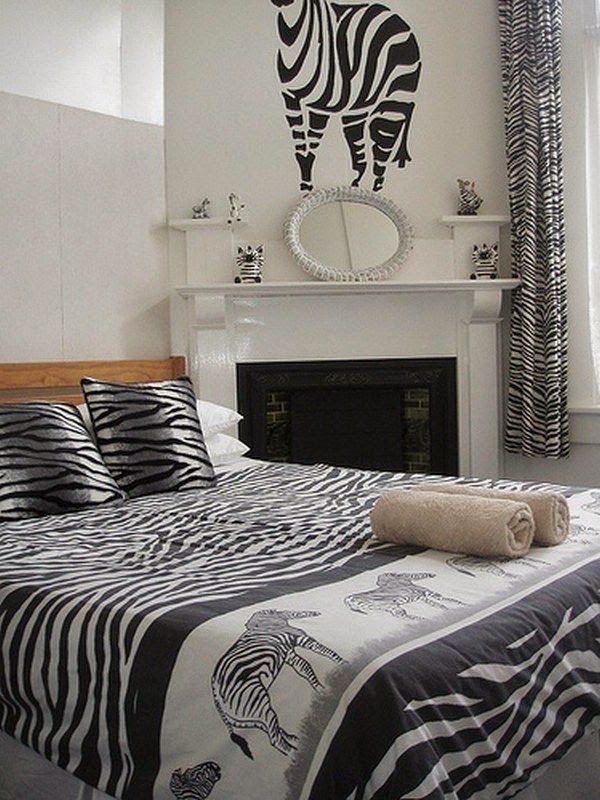 Zebra skin furniture and accessories