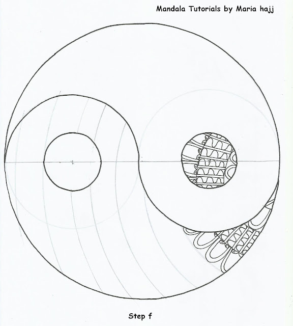 how to draw a yin yang mandala