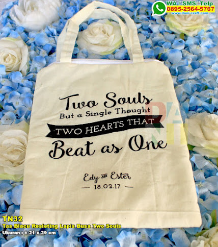 Tas Blacu Resleting Lapis Busa Two Souls