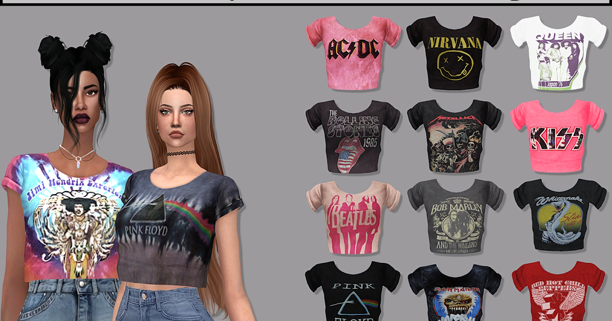 CROPPED TEE FAVORITE BANDS & MORE