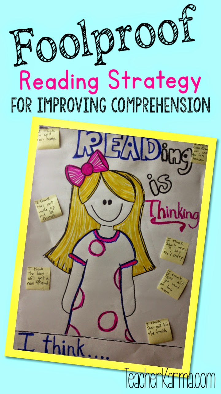 How to improve reading comprehension with strategies.  teacherkarma.com