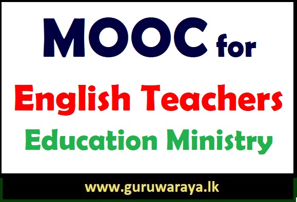 MOOC for English Teachers : Education Ministry