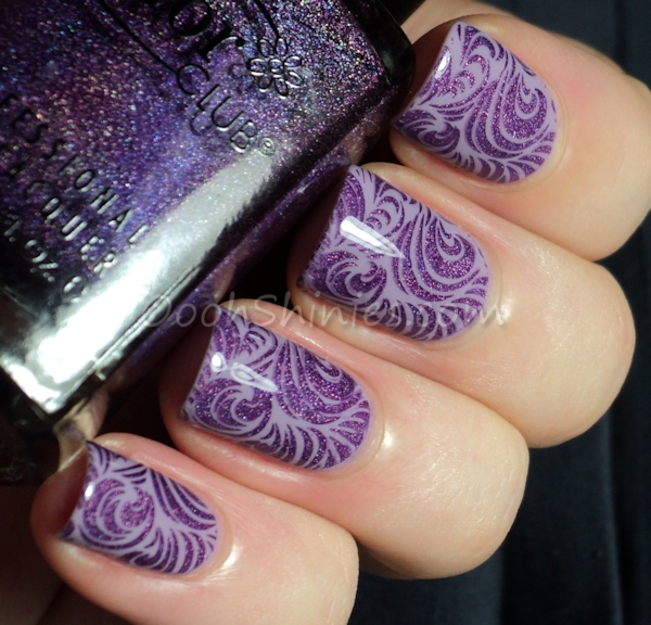 Oooh, Shinies!: Wild purple stamping