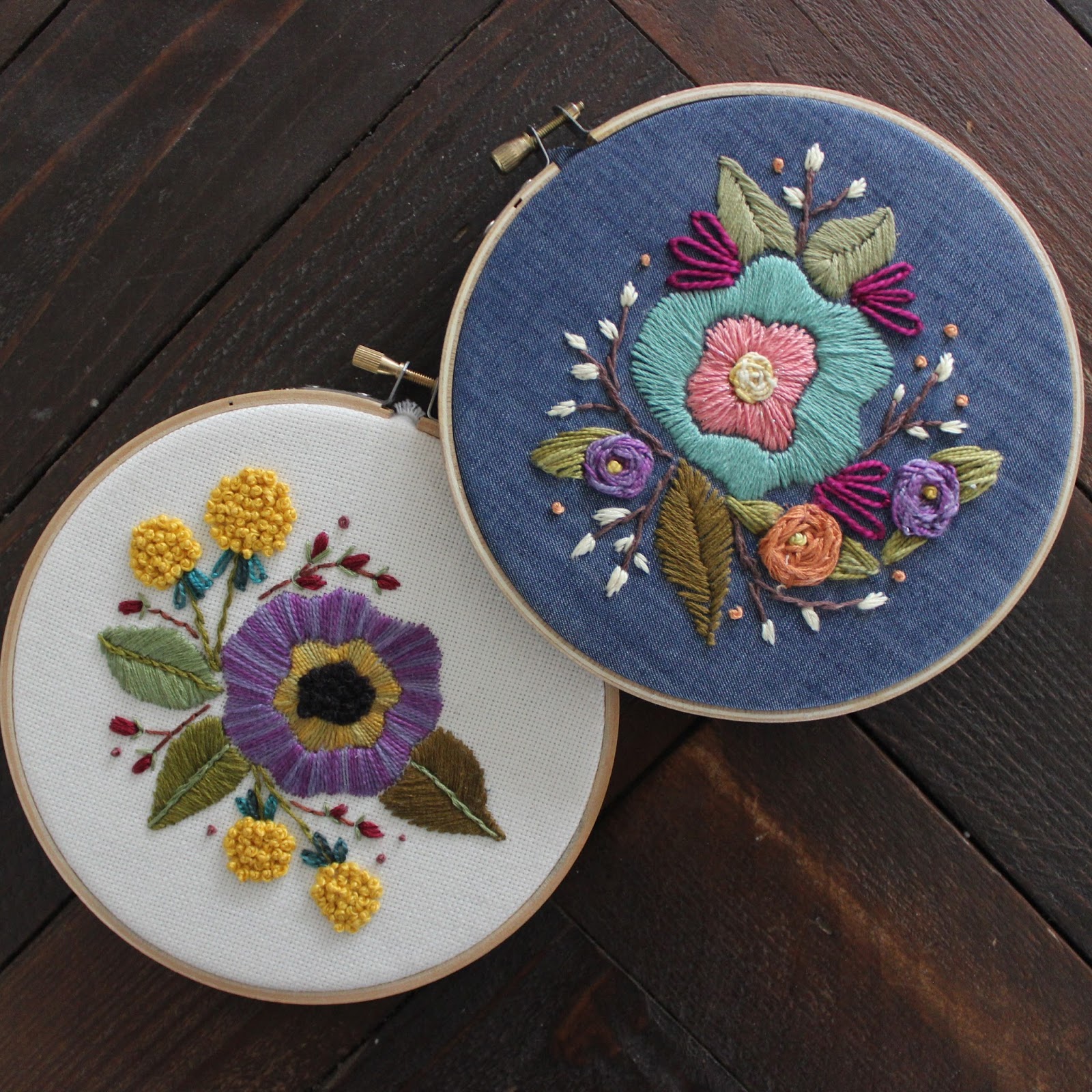 58+ Embroidery Hoop Art Patterns Free