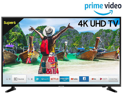 Samsung 108 cm (43 Inches) 4K UHD LED Smart TV UA43NU6100 (Black) (2019 model)