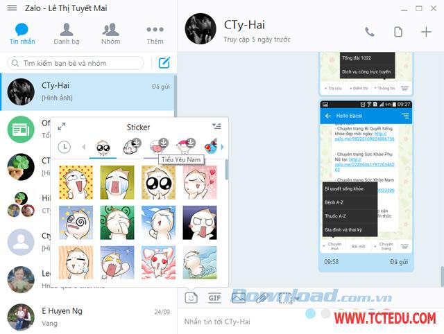 Phần mềm Zalo - Nhắn tin, gọi điện, gọi video miễn phí từ PC