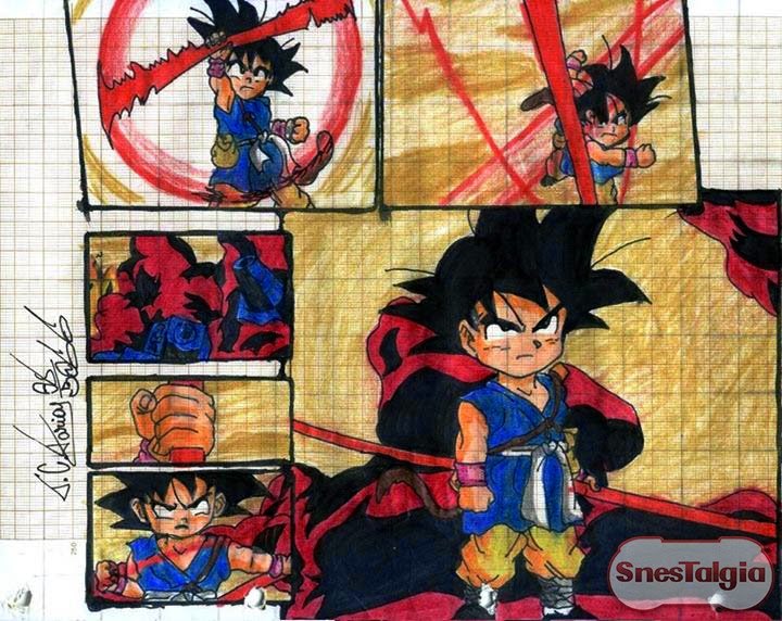 SnesTalgia o Seu Blog Nostálgico: Aprenda a Desenhar (ou não) #7 - Son Goku