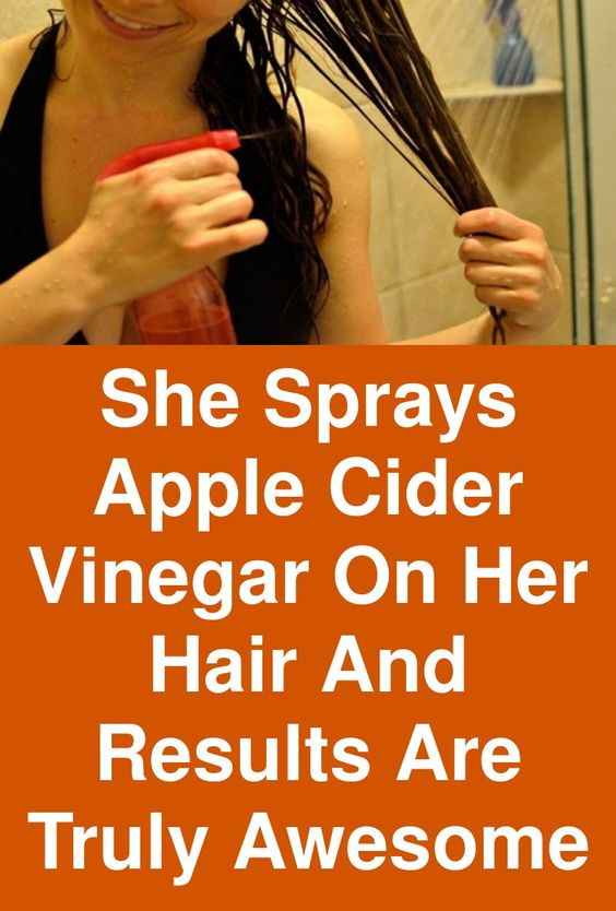 She Sprays Apple Cider Vinegar On Her Hair And Results Are Truly Awesome