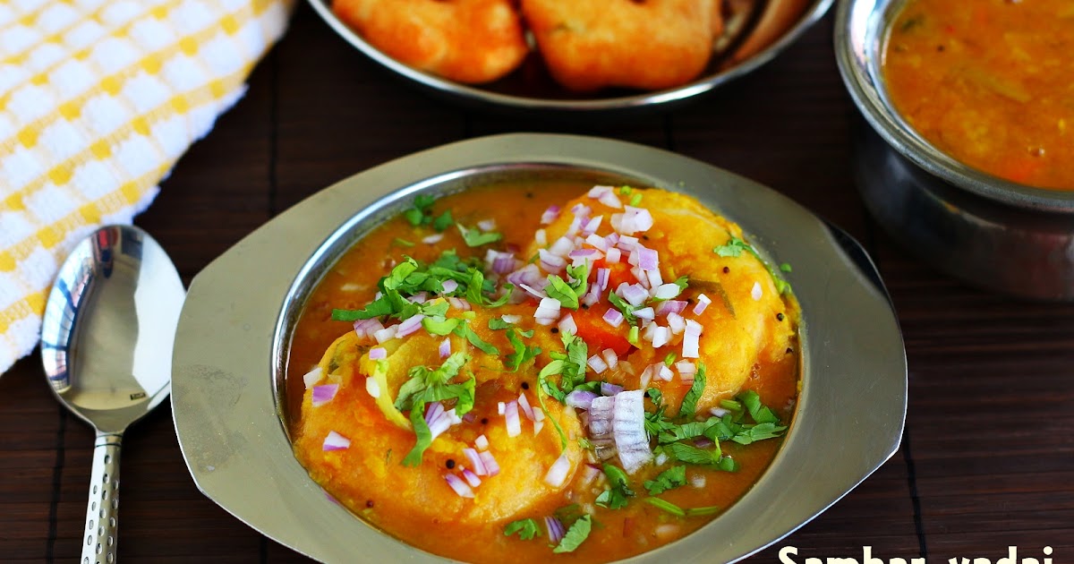 Sambar Vadai Recipe With hotel sambar recipe Jeyashri's Kitchen