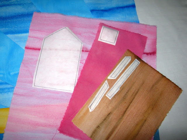 beach huts landscape quilting tutorial