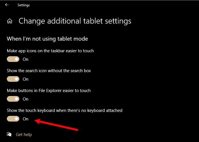 Arreglar el teclado en pantalla que no funciona en Windows 10