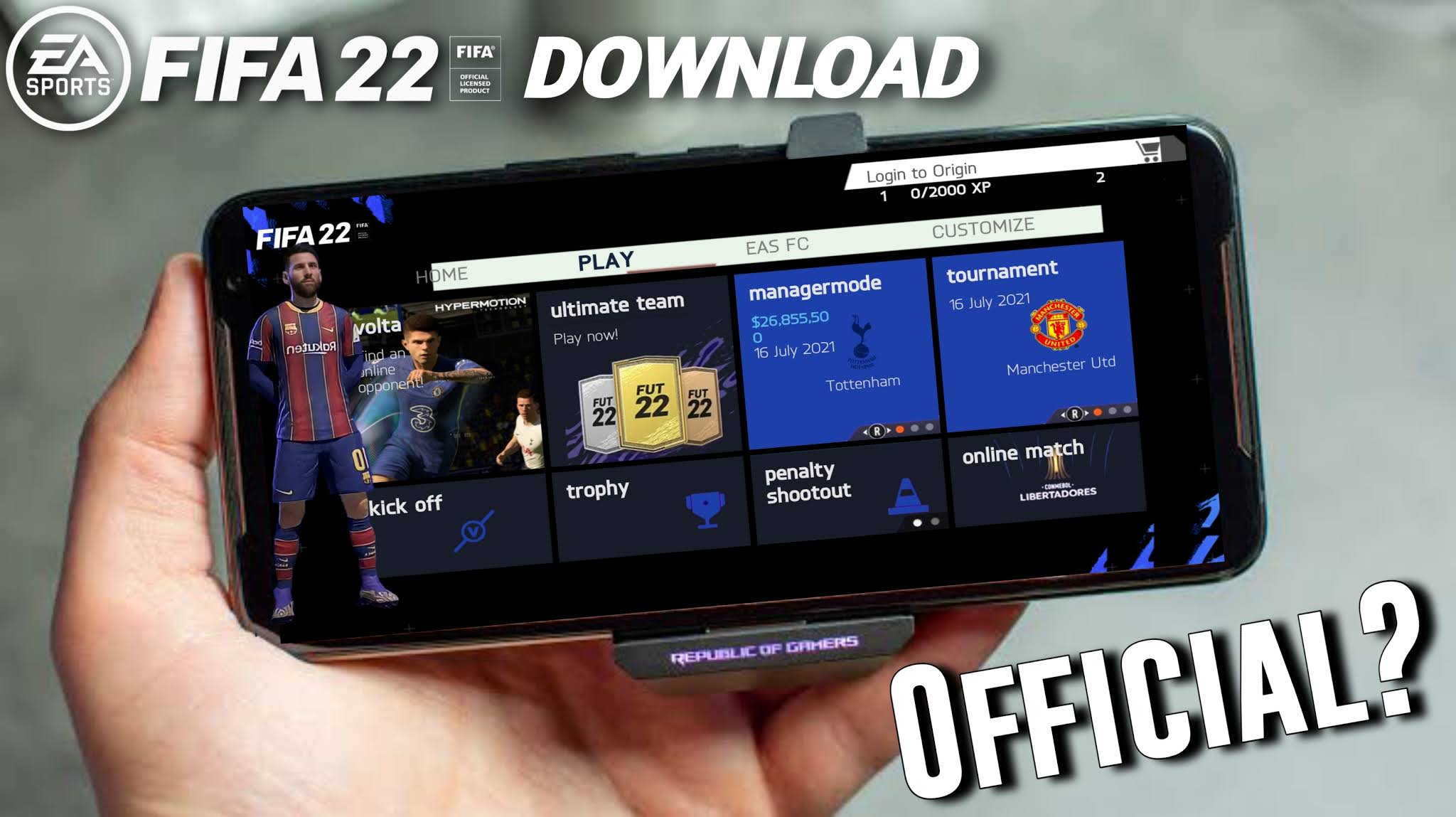 FIFA 22 MOD APK + OBB Data (FIFA Mobile) Download