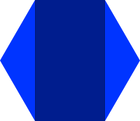 Rectangle in the middle of the blue hexagon