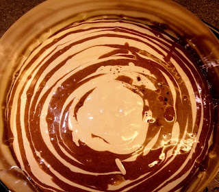 Zebrakuchen mit Nougat