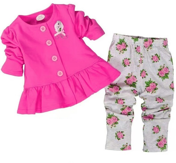 Pink Roses English Style 2 Pieces Set